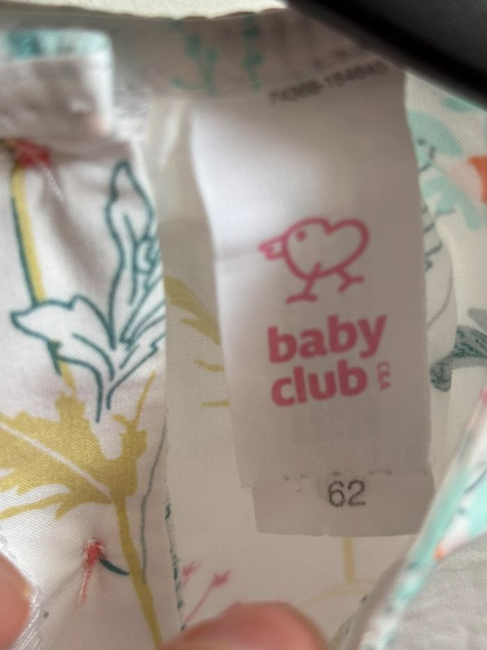 Robe été blanche fleurie 3 mois Baby Club - photo numéro 4