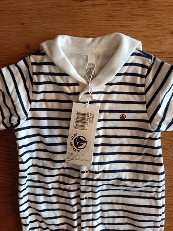 Pyjama petit bateau 6 mois style marinière