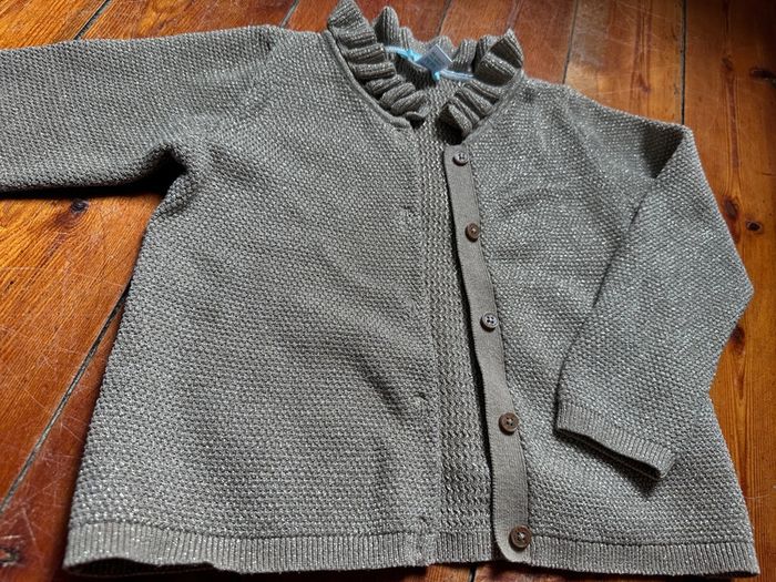 Gilet obaibi marron doré 3a - photo numéro 2