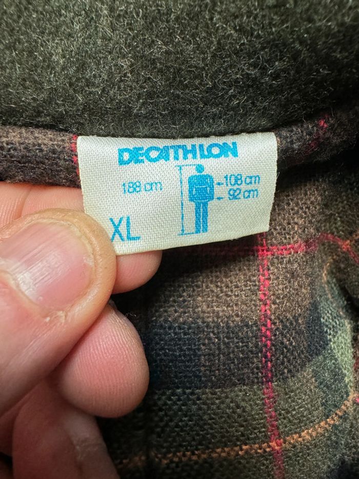 Manteau long vintage en laine Decathlon Taille XL - photo numéro 3