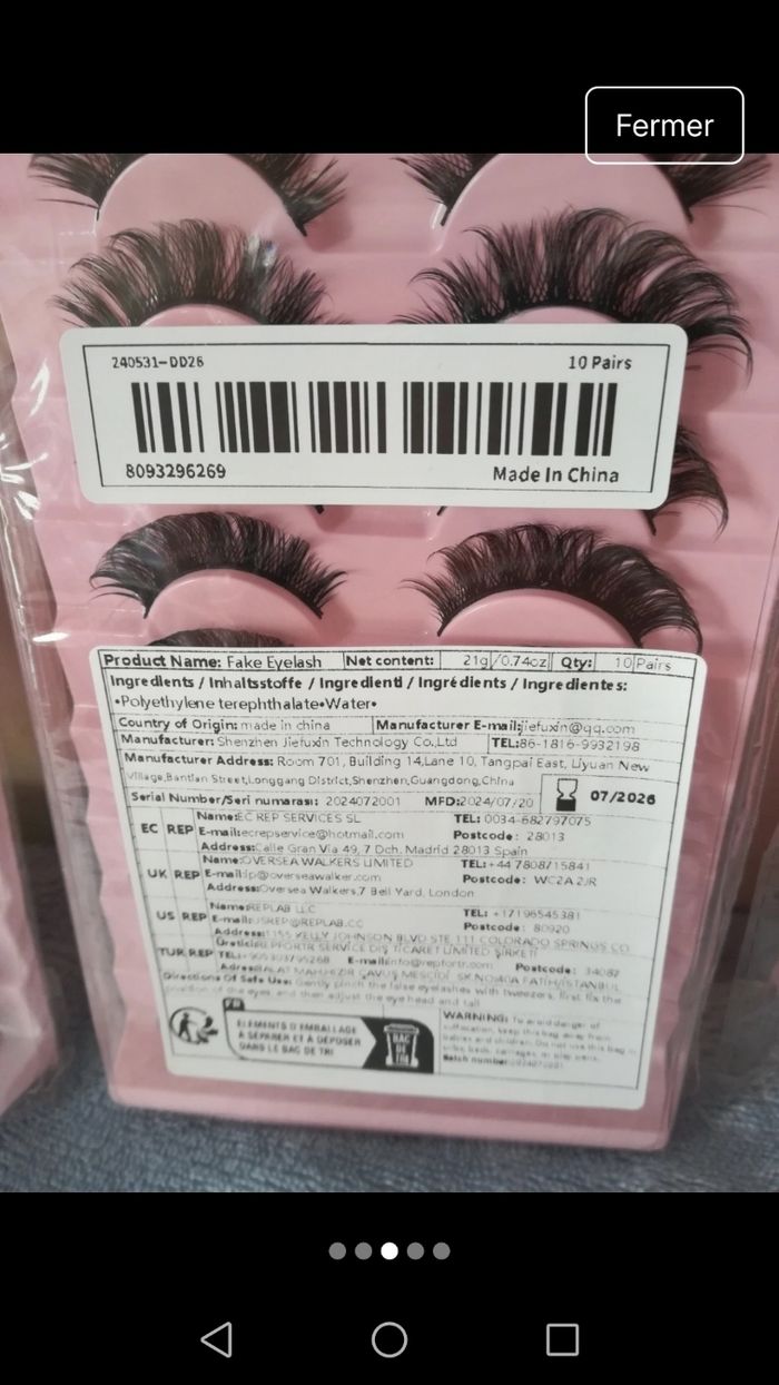 Lot de 3 boîtes à faux cils, neufs dans leurs boîtes - photo numéro 3