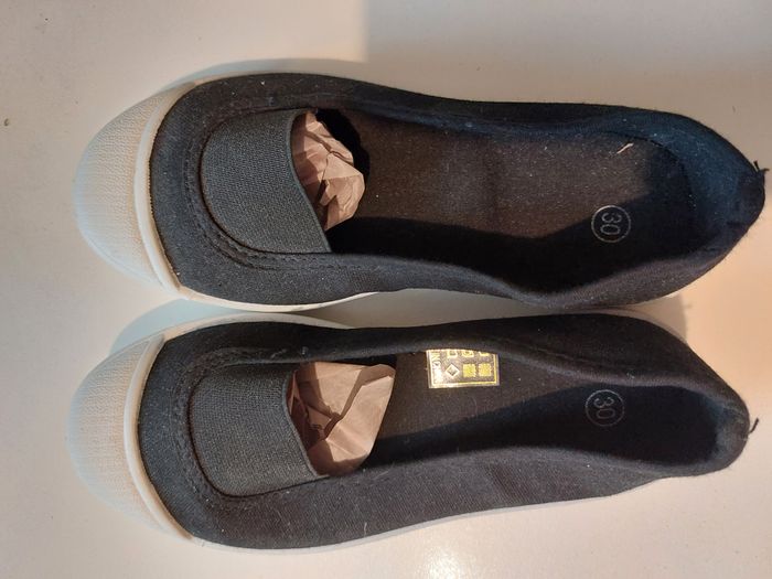 ballerine élastique noire et blanche 30 - photo numéro 2