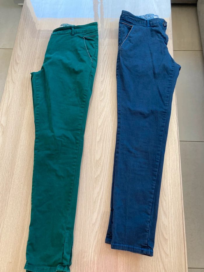 Lot de 2 pantalons 3/4 Grain de malice T.38