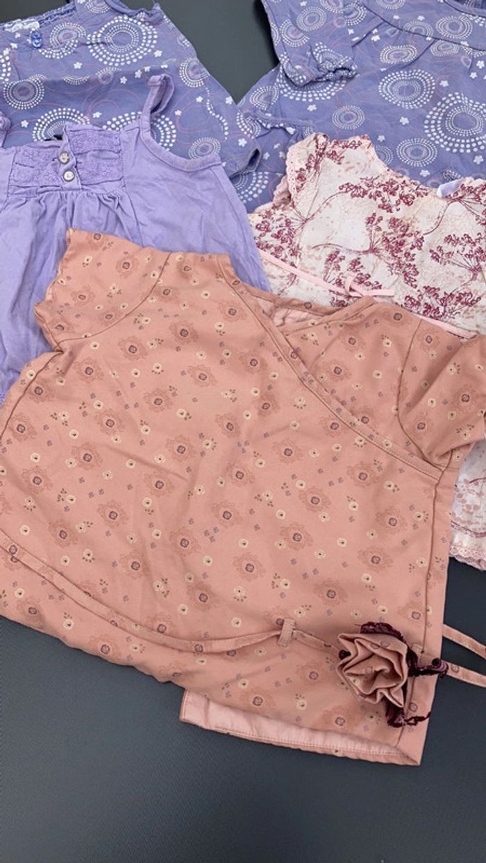 Lot ensemble débardeur haut tunique vêtement 24 mois 2 ans bébé enfant fille - photo numéro 2