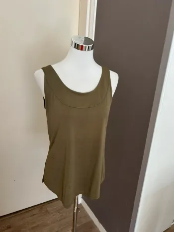 Chacok débardeur, top haut sans manches kaki, modèle Liron