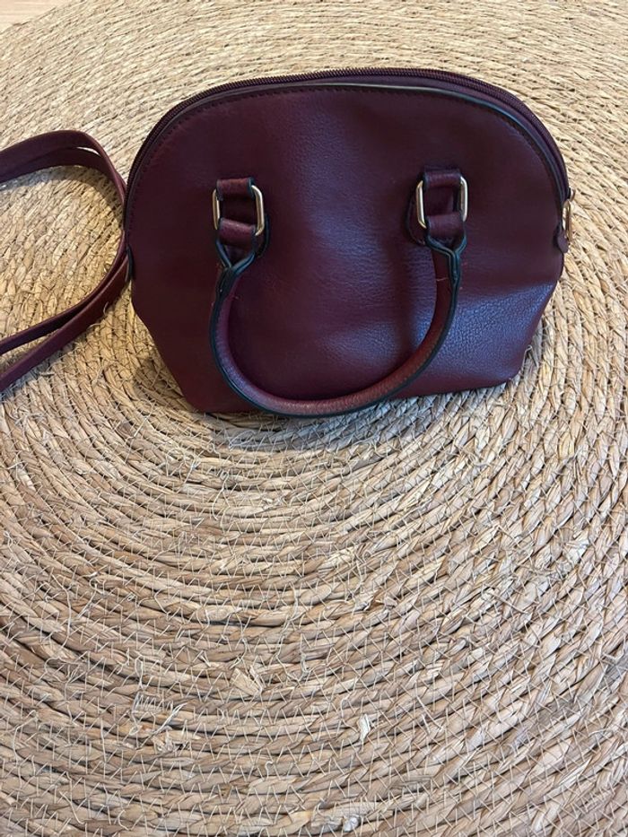 Sac à main bordeaux - photo numéro 4