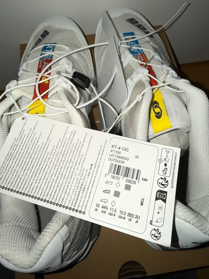 Salomon XT-4 OG Blanche White Ebony Lunar Rock - photo numéro 10