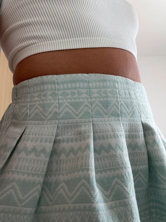 Jupe trapèze à motifs géométriques 💚 - photo numéro 2