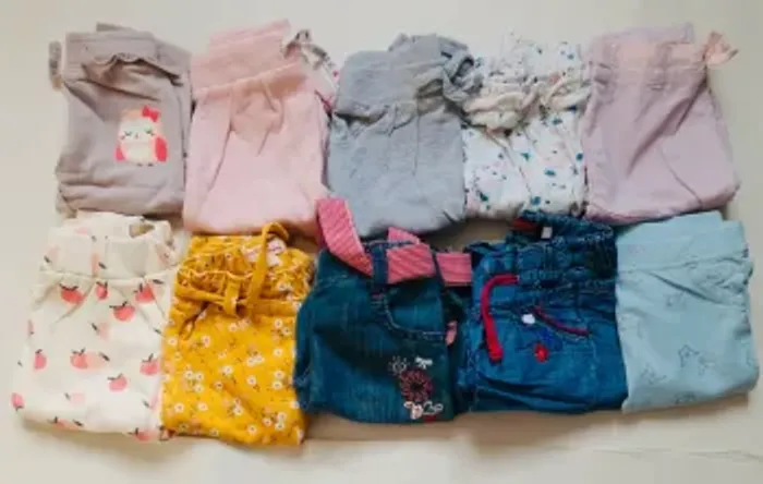 Lot 10 pantalons fille 6 mois