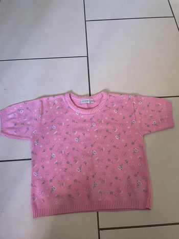 Pull manche courte vintage kiabi