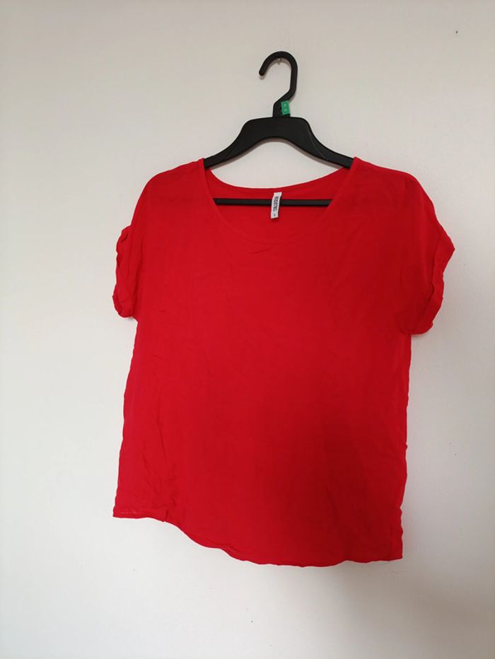 Blouse rouge vif Colloseum – Taille S