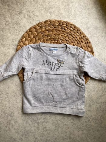 Pull sweat gris Vertbaudet