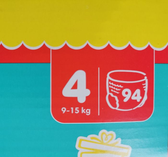 Pampers baby dry, 2x94=188 pants, taille 4, 9/15kg - photo numéro 2