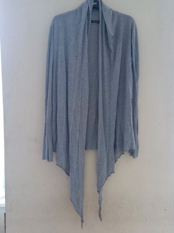 Long gilet gris T : M Marque : Amisu