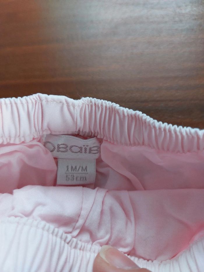 Lot de deux pantalons Obaïbi et H&M taille 1 mois - photo numéro 4
