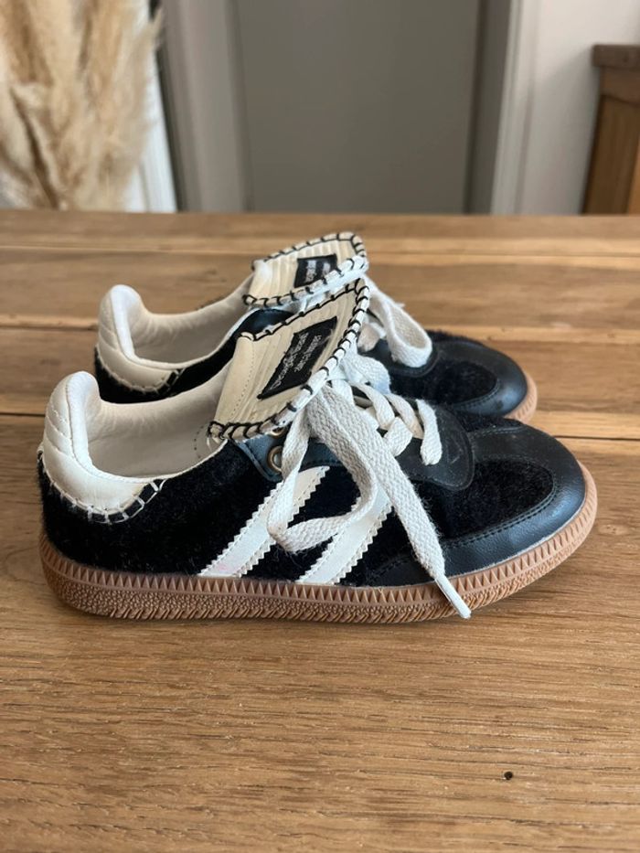 Baskets style gazelle Alesa Lonner noires