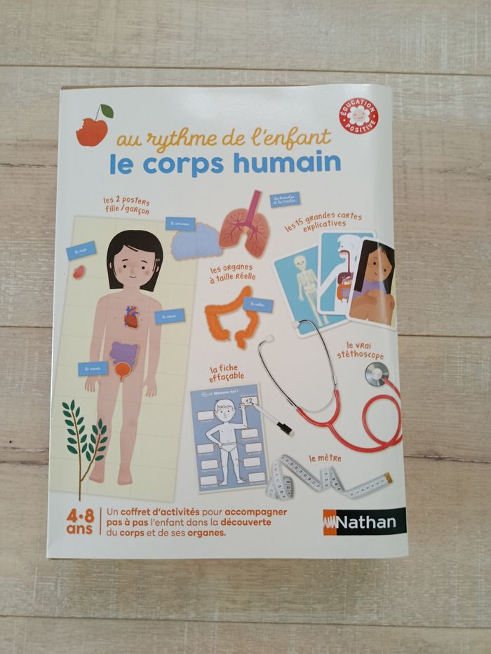 Jeu éducatif Nathan, collection "Au rythme de l'enfant" collection Le corps humain - Neuf