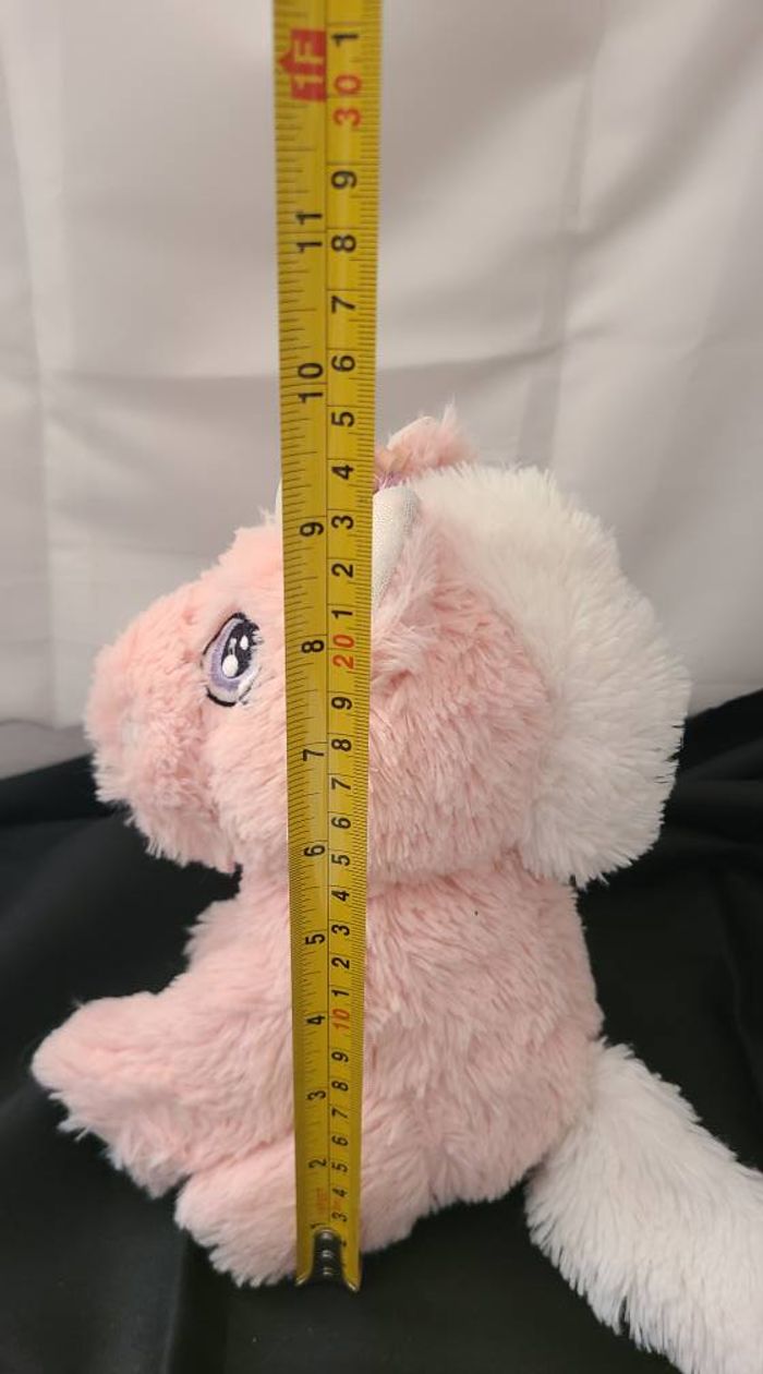 Peluche licorne PRIMARK rose blanc brillant assis - photo numéro 5