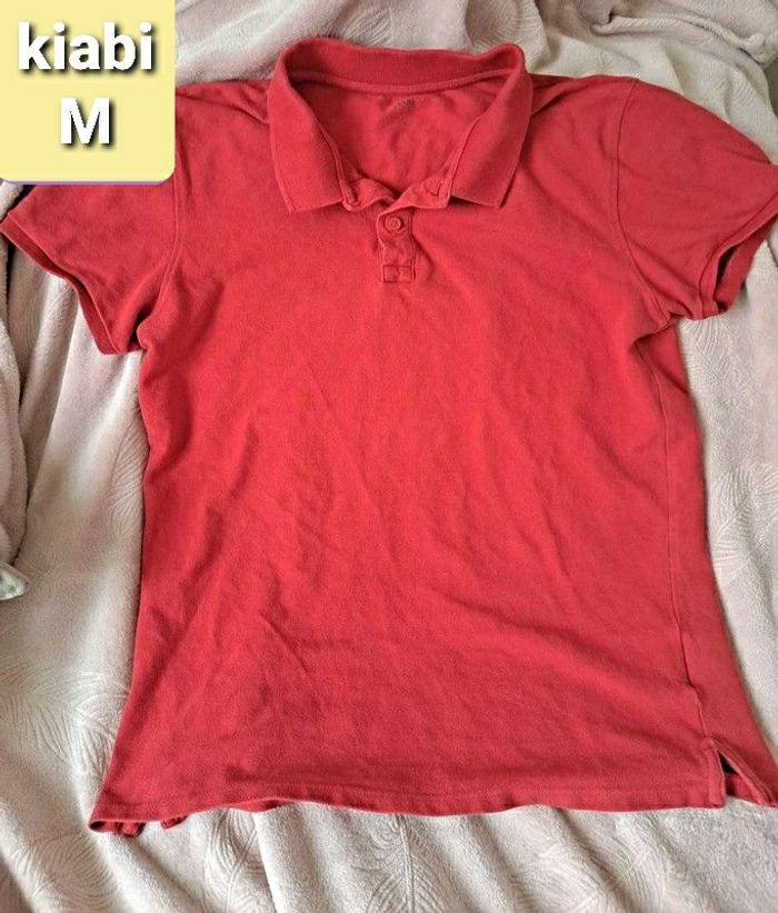 Polo rouge kiabi homme taille M