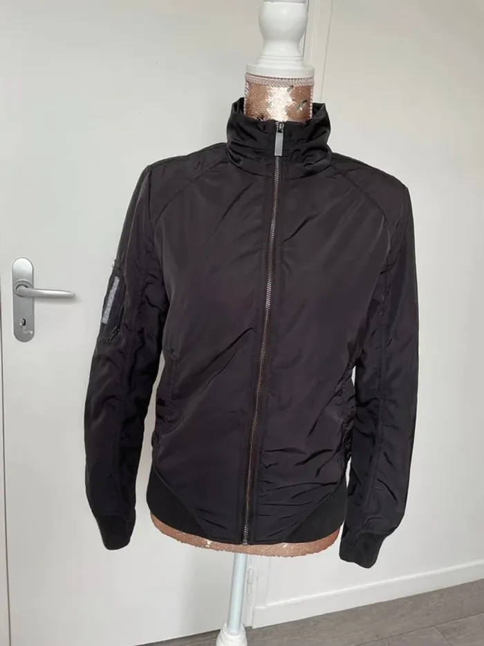 Veste Blouson noir Bonobo taille S - photo numéro 5