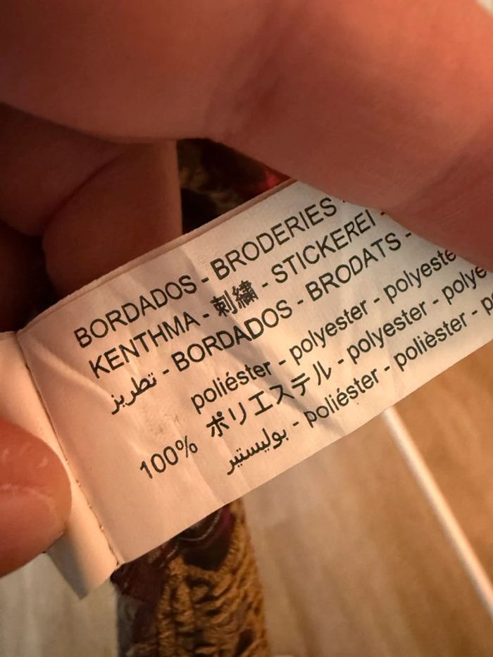 Robe rouge à carreaux et pompons Zara - photo numéro 7