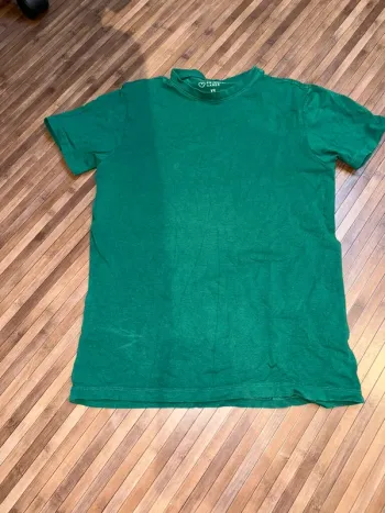 T-shirt Primark XS slim fit vert