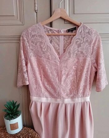 Robe de cérémonie/cocktail rose - Miusol - L/40