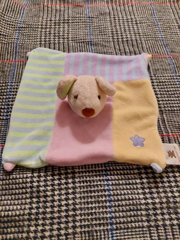 Design by CMP - doudou carré multicolore souris