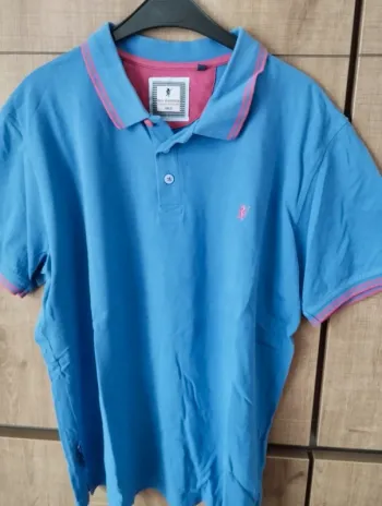 Baisse de prix : polo XXL sea barrier Bleu Rouge
