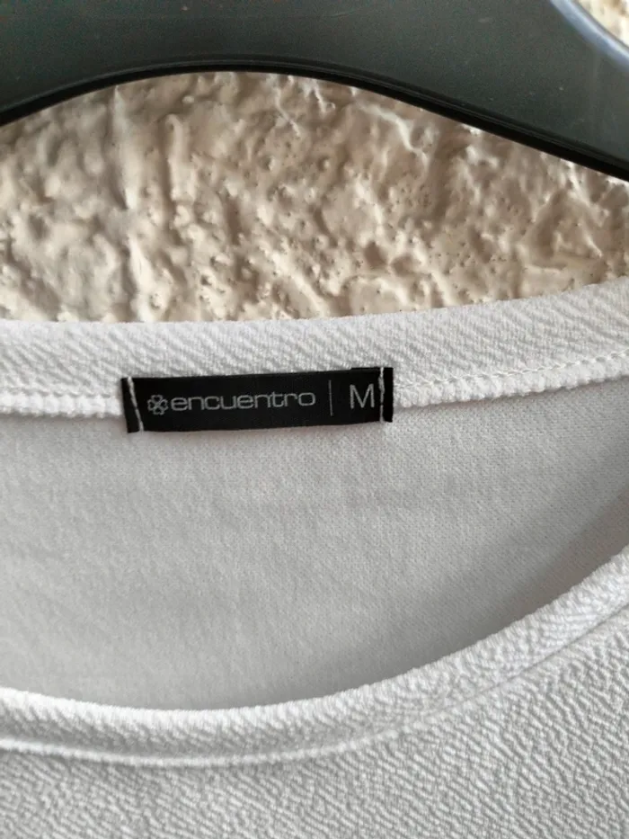 Sweat mi-saison blanc a motif TM - photo numéro 4