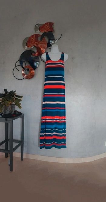 Robe longue à rayures colorées Promod