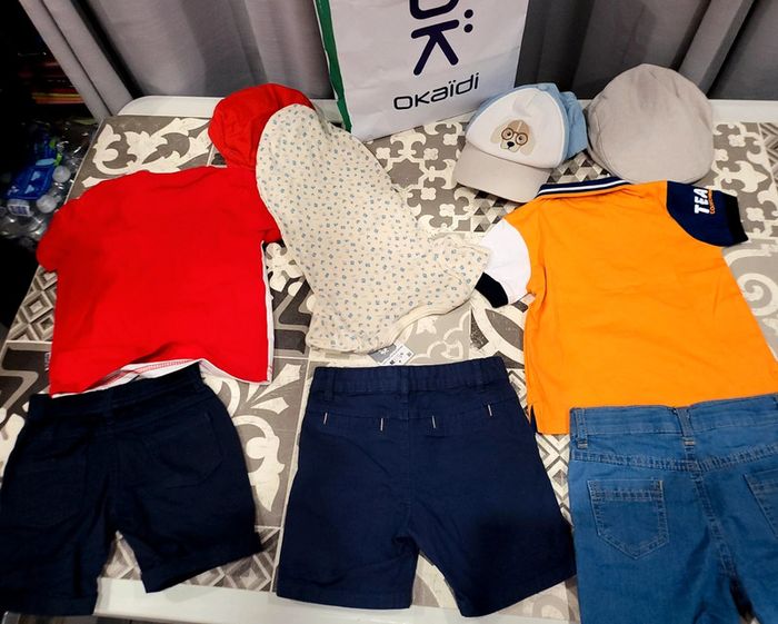 2 ensembles short + 1 short et body et 1 casquette et berret offerts - photo numéro 2