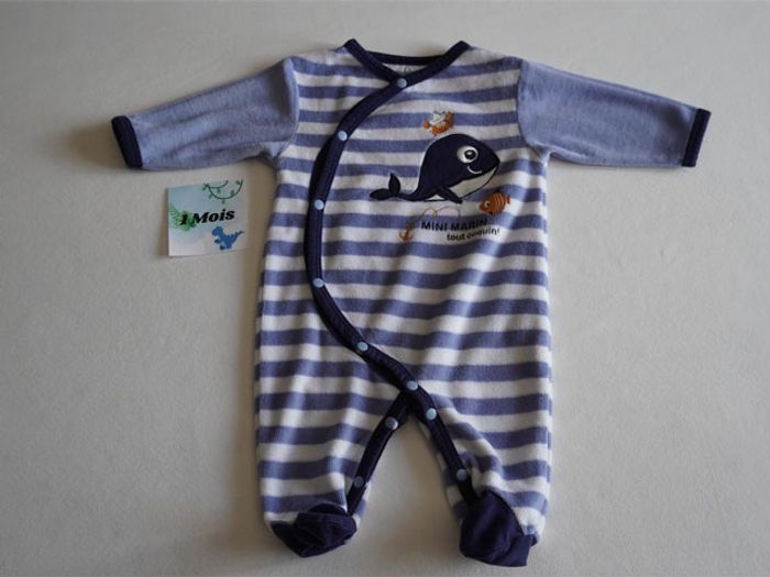 Lot de 4 Pyjamas velours Orchestra/U Tout petit/Disney/Bout'chou Taille : 1 mois - photo numéro 3