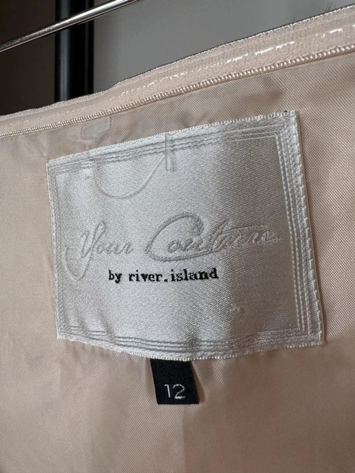 Robe bustier beige évasé M River Island - photo numéro 5