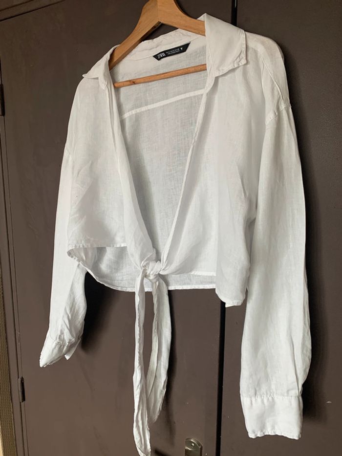 Chemise courte Zara taille M - photo numéro 2