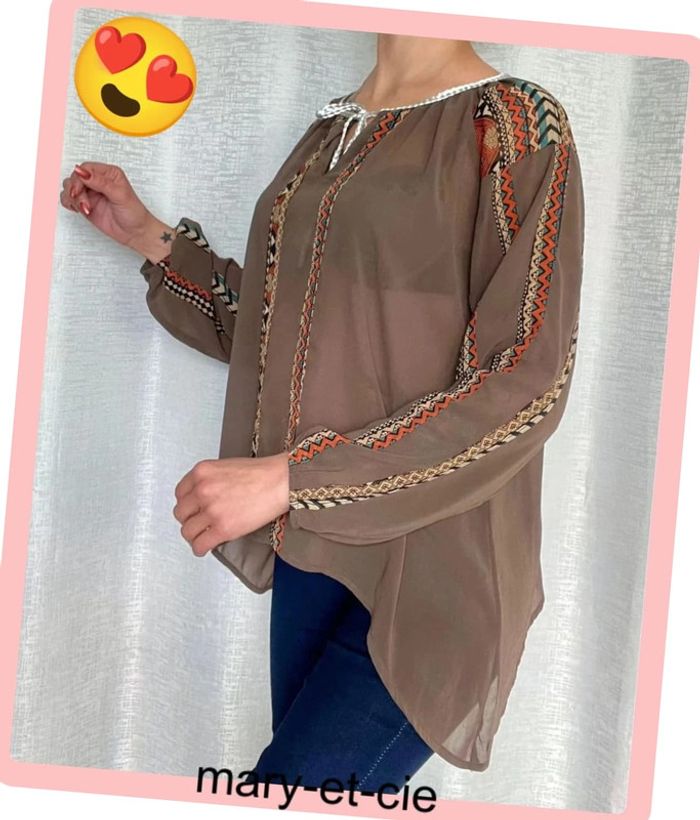 SOLDÉ - Blouse manches longues taille 2 - Cherry - photo numéro 3
