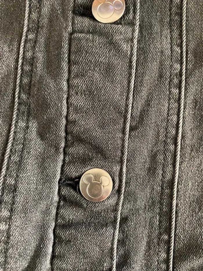 Veste jean Mickey mouse Disney Primark noire fille 7 8 ans - photo numéro 4