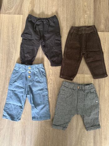 Lot de 4 pantalons bébé - taille 3 mois 