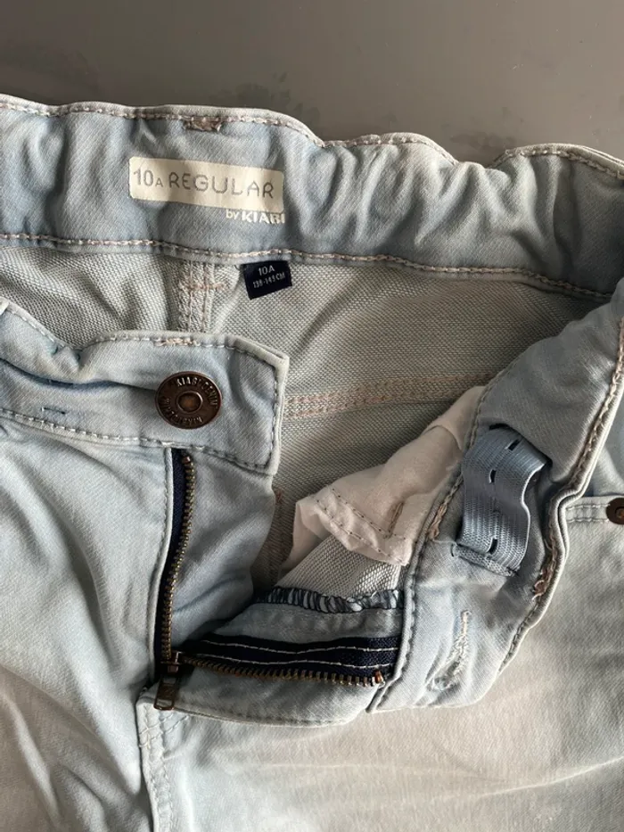 Short en jeans bleu clair - photo numéro 3