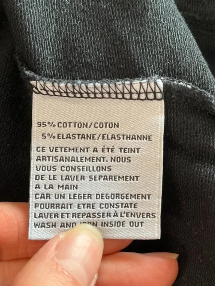 Sweat à zip et capuche noir French Terry 18.18 - photo numéro 5