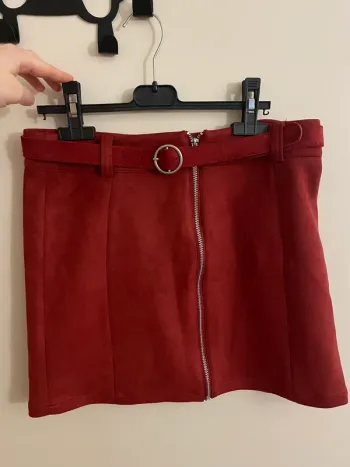 Jupe courte rouge