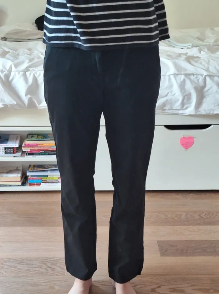 Pantalon costume fluide noir esprit 40 L femme - photo numéro 2