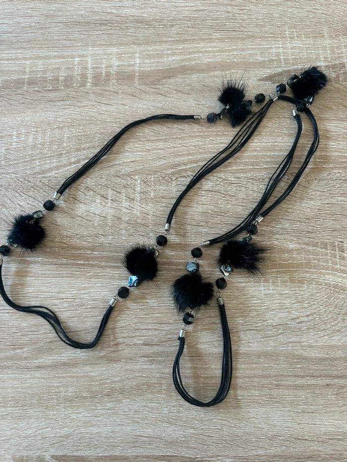 Long collier noir - photo numéro 4