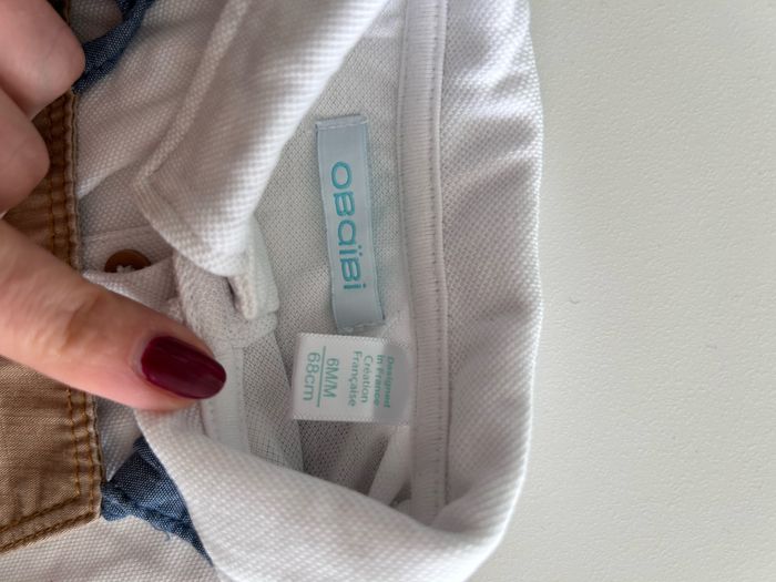 Ensemble salopette et polo bébé - photo numéro 2