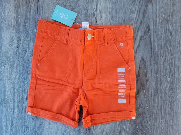 Short orange Rouille 18 mois obaibi