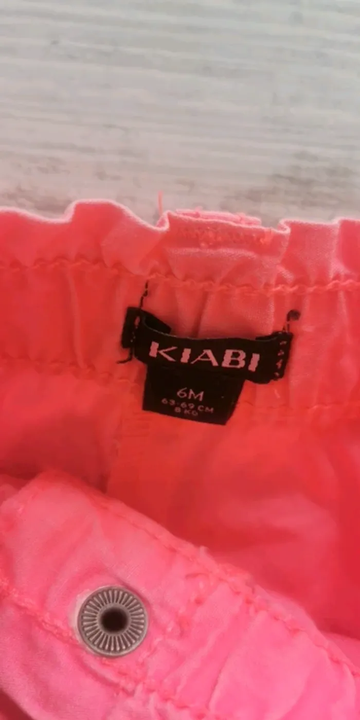 Short Kiabi 6 mois rose - photo numéro 3