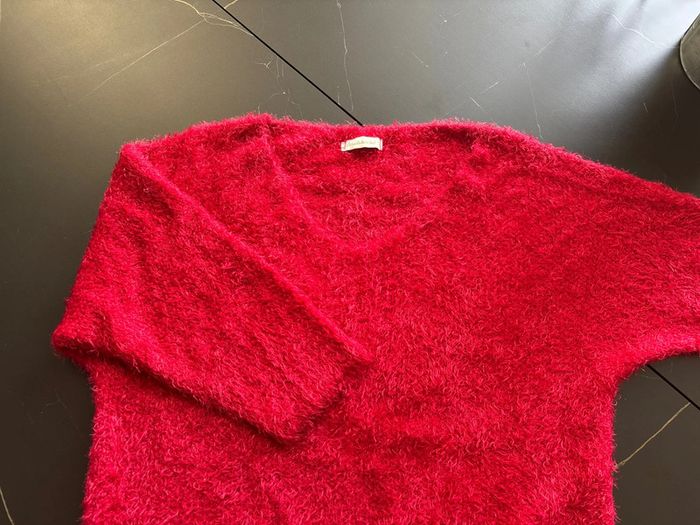 Pull rouge taille unique - photo numéro 2
