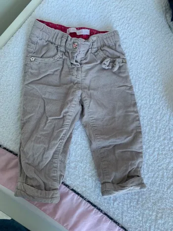 Pantalon velours gris