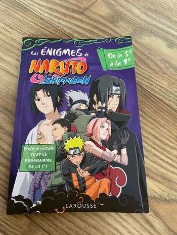 Livre Les énigmes de Naruto Shippuden de la 5e à la 4e