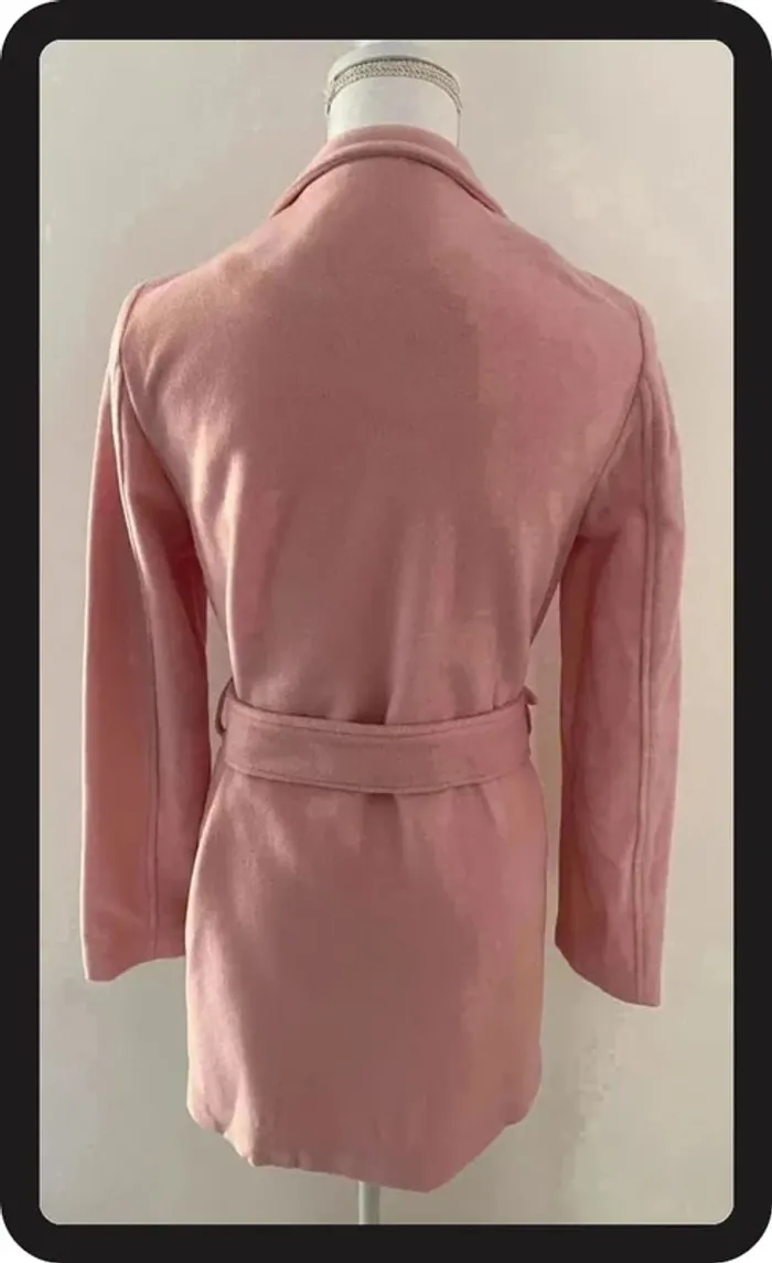 Manteau Trench Rose NafNaf Taille 36/S Neuf - photo numéro 5